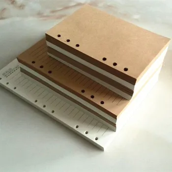A4 B5 A5 A6 A7 Loseblatt-Notizbuch, Nachfüllung, Spiralbinder, Innenseite, Raster, leere Linie, Tagebuch