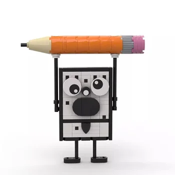 Animierte Film Figur Ananas Bleistift Anime Graffiti Puppe Baustein Modell Kinder Puzzle Montage (83 Stück)