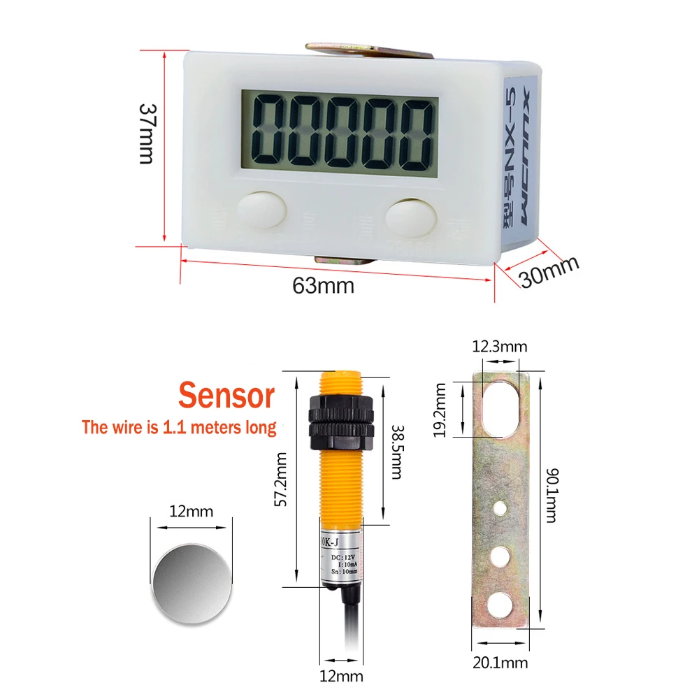 Elektronischer Digitaler 5-Display-Zähler – Bild 6