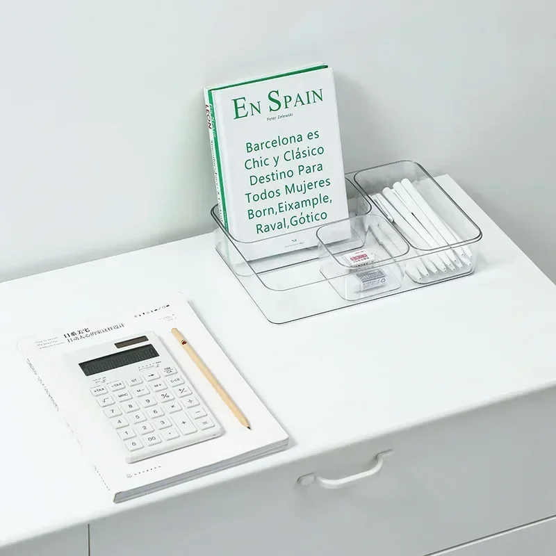 Transparente Box Lagerung Organizer Schreibtisch Kunststoff – Bild 5