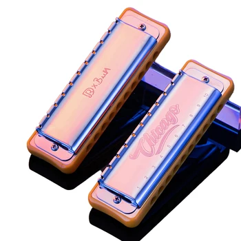 JDR Chicago Harmonica Blues Paddy Harp Diatonic Professional Armonica Mundharmonika 10-Loch Instrumentos