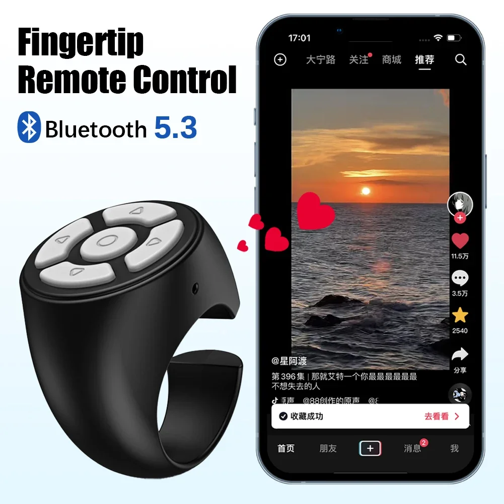 Scrollen Ring Drahtlose Finger Shutter Fernbedienung Seite – Bild 3