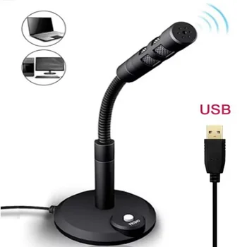 USB-Computermikrofon, Geräuschunterdrückung, Aufnahme-Desktop-Mikrofon für PC, Laptop, für Online-Chatten