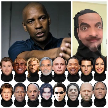 3D-Gedruckte Prominenten-Gesichtsmasken Kanye-Muster Vollgesichts-Netzmasken Party Lustige Cosplay-Requisiten