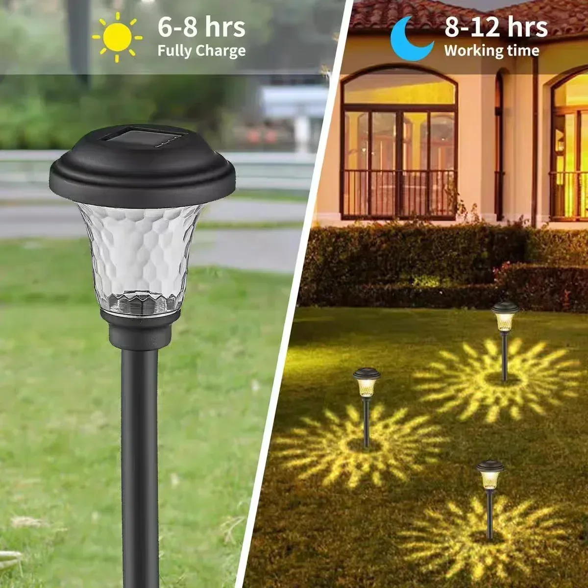 Solarleuchte im Freien, neue Gartenlampen, angetrieben – Bild 2