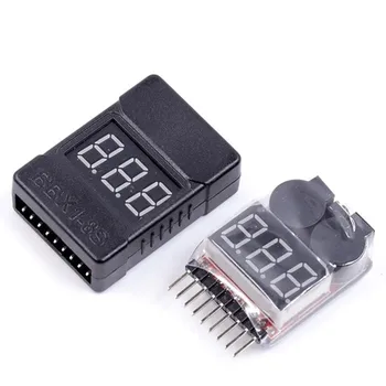 RC Spannung Display Batterie Niedrigen Alarm Summer BX100 1S-8S Meter Tester Lipo Batterie Monitor für RC Auto