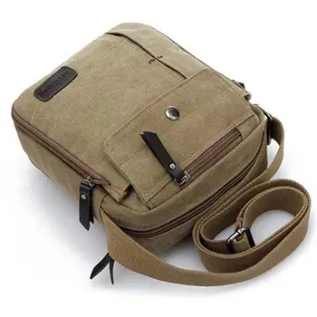 Umhängetaschen Mann Einfache Kausal Canvas Rucksack Multifunktionale Outdoor Schulter Sling Bag