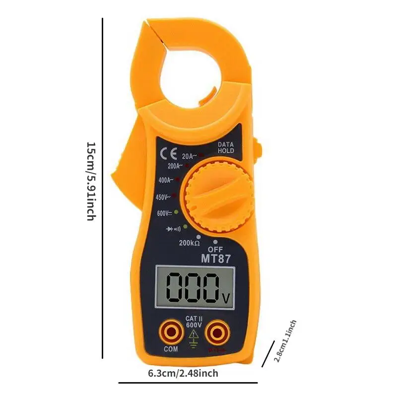 1 Stück Digitales Zangenamperemeter Multimeter AC DC – Bild 4