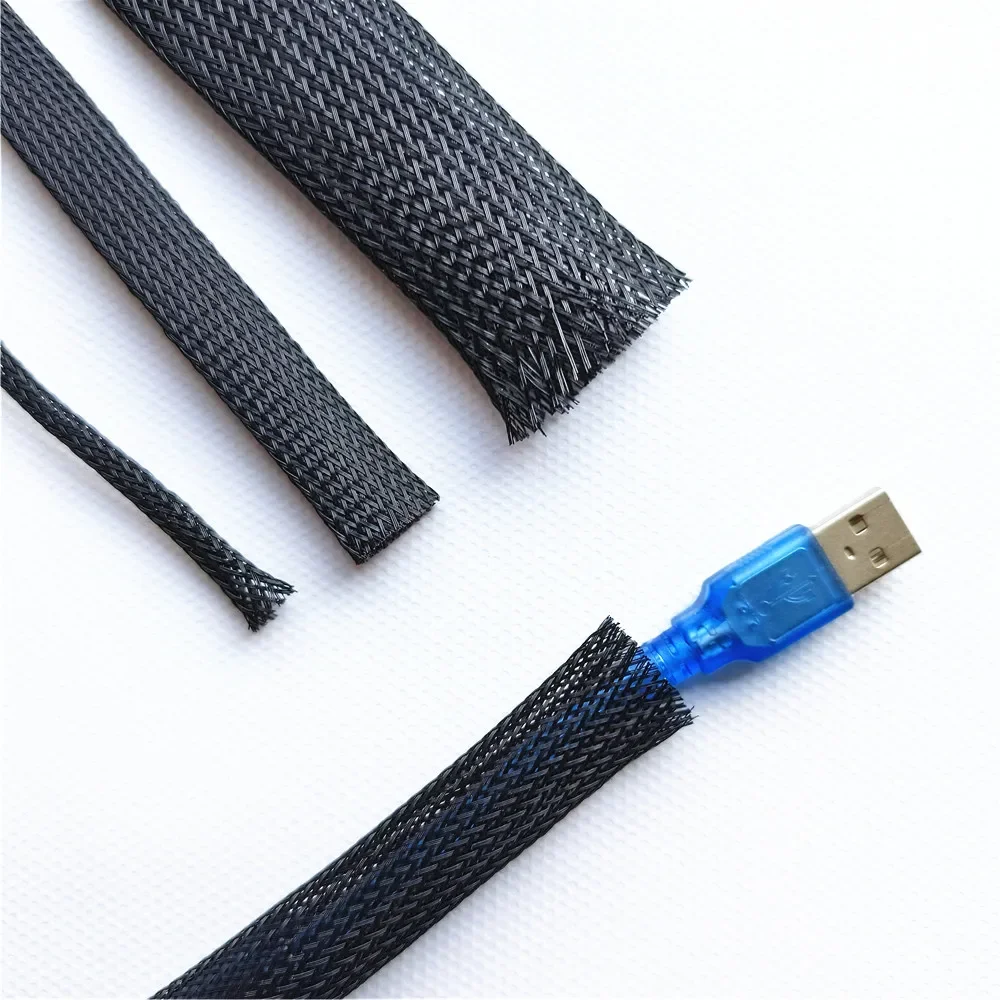 3m/9,85 ft Haustier erweiterbare geflochtene Ärmel flexible – Bild 4