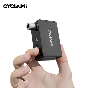 CYCLAMI AM6 Pro Mini Elektrische Automatische Luftpumpe Tragbarer Digitaler Inflator für MTB Rennrad Schrader