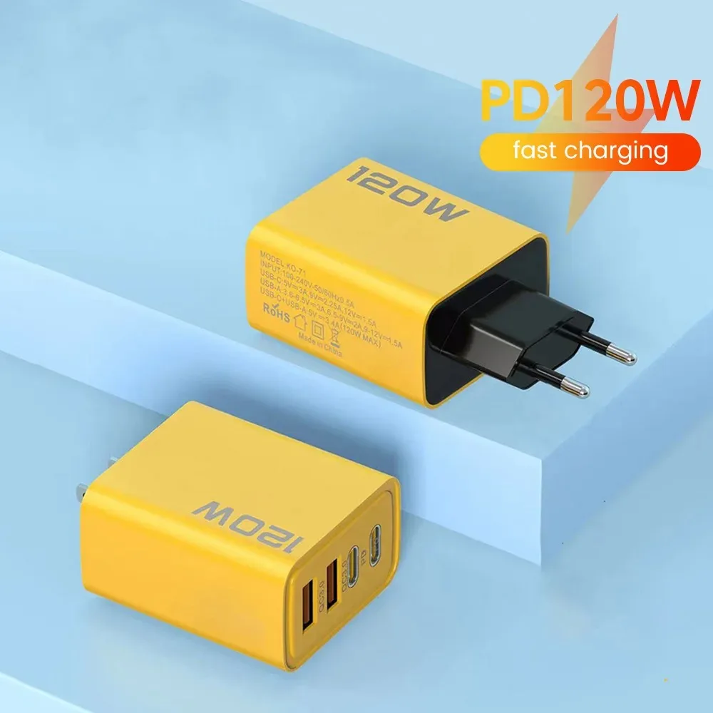 USB-C Ladegerät 120 W mit Kabel, Schnellladen – Bild 2
