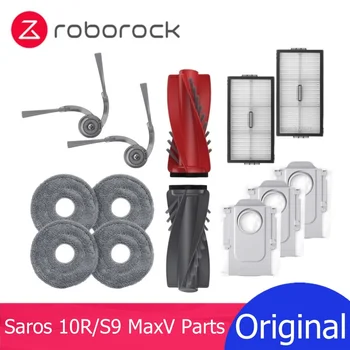 Roborock Saros 10R / S9 MaxV Slim Zubehör Filter Hauptbürste / Seitenbürste Mopp Staubbeutel