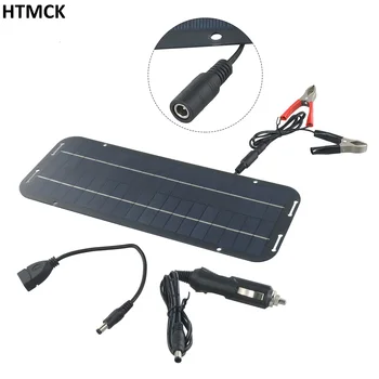 12V Monokristallines Solarpanel-Erhaltungsladegerät, Tragbares Solar-Power-Maintainer-Kit mit 12V-Ausgang