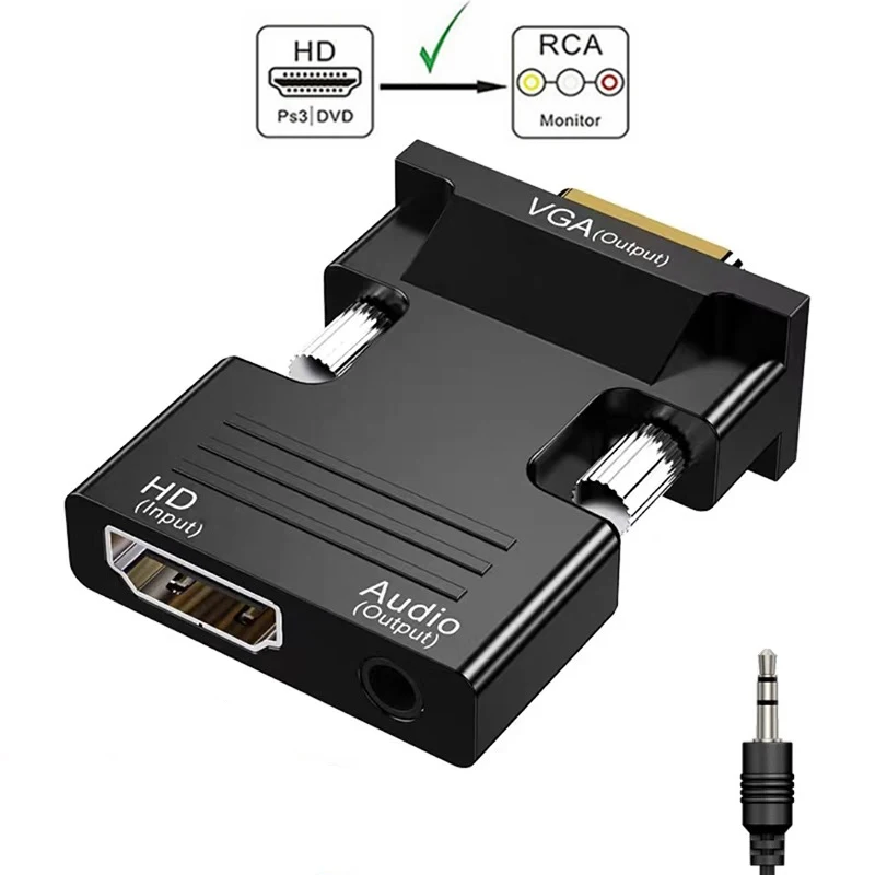 HDMI-kompatibel Buchse Auf VGA Stecker Konverter Adapter mit