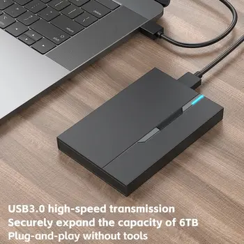 2,5-Zoll-externes Festplattengehäuse USB 3.0 Festplattengehäuse 6 TB unterstützt 7 mm 9,5 mm SATA SSD HDD