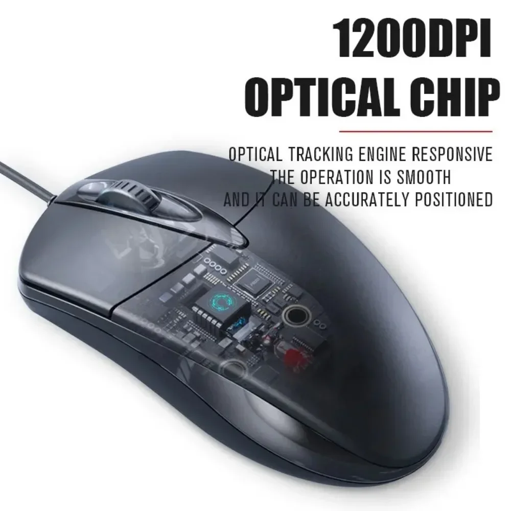 USB optisch verdrahtete Maus Laptop Home Office Maus – Bild 5