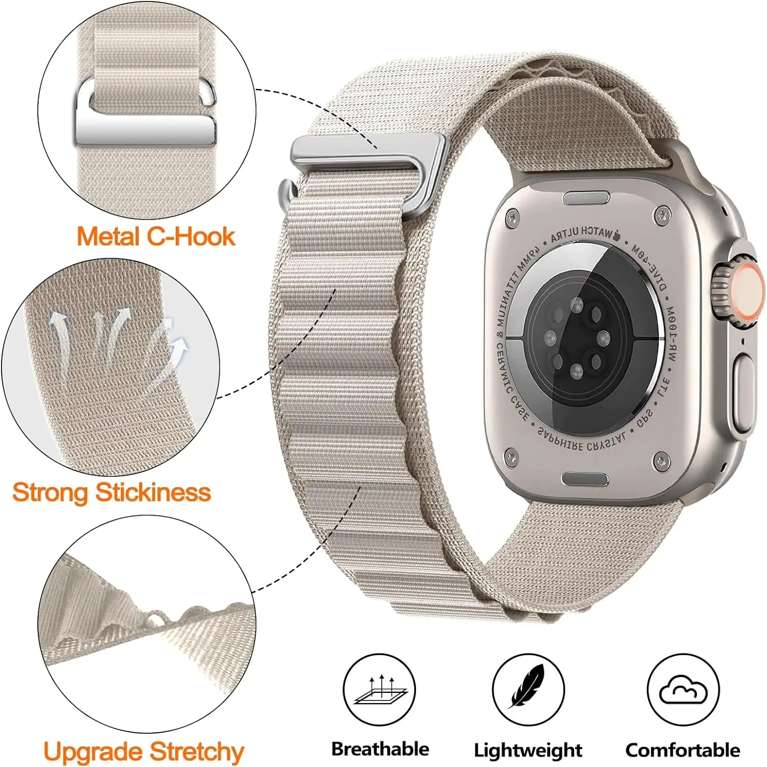 Alpine Loop Strap für Apple Watch Band Ultra 2 3 49 mm 46 mm – Bild 2