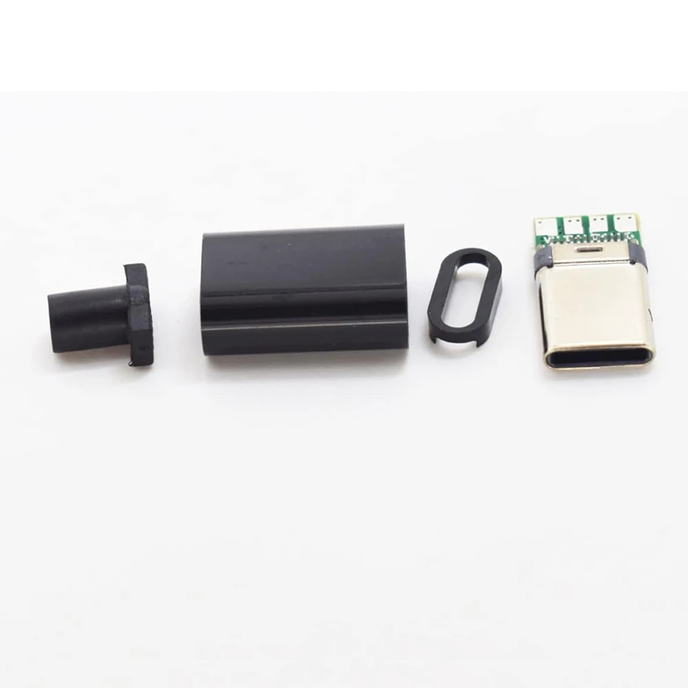 5/10 Sätze USB 3.1 Typ C Stecker Stecker DIY Lötdraht USB C – Bild 3