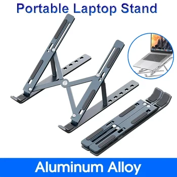 Faltbarer Laptop-Ständer, verstellbar, tragbar, Notebook-Halterung, Stützbasis, Halterung aus