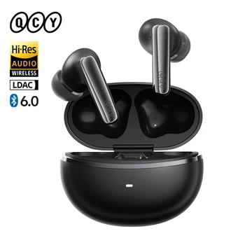 QCY MeloBuds N70 Adaptive ANC Wireless Earbuds Bluetooth 6.0 LDAC Hi-Res Audio 6 Mikrofone Wireless Charging