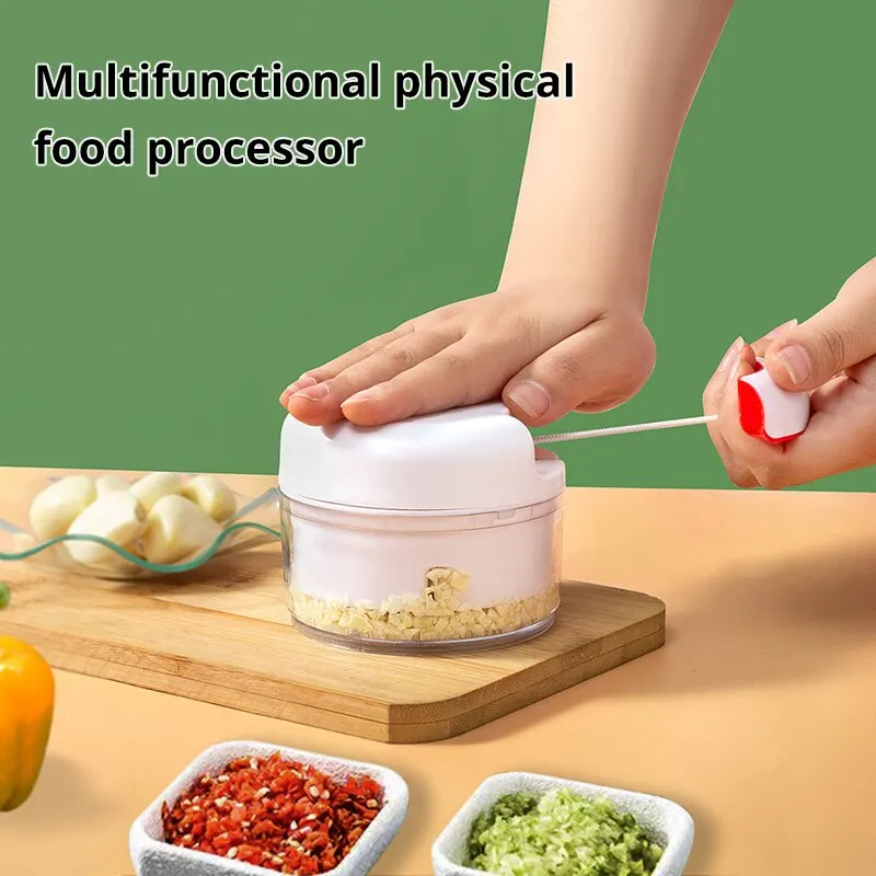 1pc Weiß Hand Gezogen Knoblauch Mühle In Die Küche Palm Multi