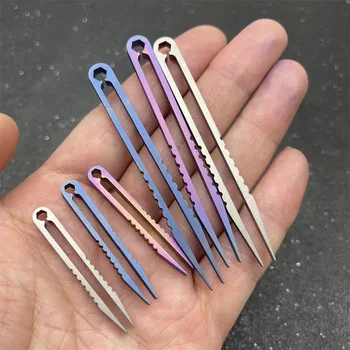 Titan TC4 Clip-Pinzette zum Aufheben und Klemmen, EDC-Mehrzweck-Gadget, professionelles Camping
