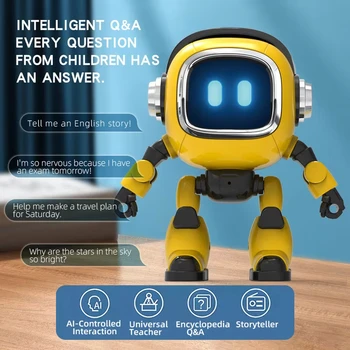 KI-Roboter-Begleiter: Einfach zu bedienender elektrischer Roboter für Kinder - Reise-, Heim- und Lernspielzeug