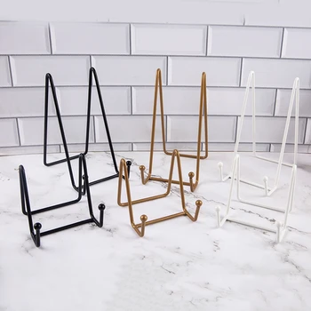 Platte Display Stand Bild Staffelei Metallplatte Ständer Halter Display Bilder Rahmen Foto dekorative Platte