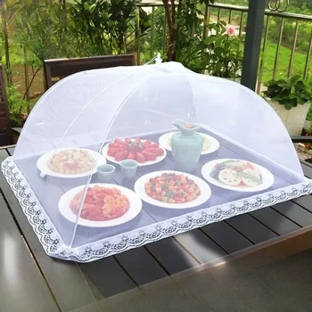 Faltbare Lebensmittel Mesh Abdeckung Fly Anti Moskito Pop-Up Lebensmittel Abdeckung Regenschirm Mahlzeit