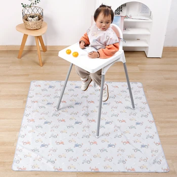 Elinfant 1 Stück Baby-Hochstuhl-Spritzer-Matte, tragbare Baby-Esszimmerstuhl-Matte, wasserdichte Spill-Matte
