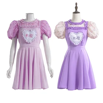 Cosplay Film K-12 Kostüm Komplettsets Rosa und Lila Kleid Uniformen Halloween Karneval Party Outfits