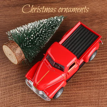 Mini-LKW + Weihnachtsbaum 2-teiliges Ornament-Set; eine gute Dekoration für die Atmosphäre zu Hause