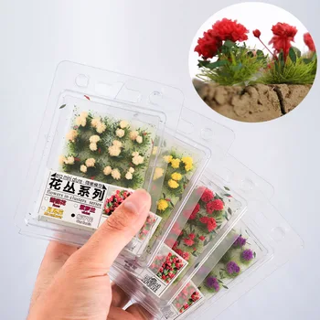 Micro Landschaft DIY Zubehör Gebäude Garten Blume Cluster Modell Sand Tisch Layout Statische Gras Diorama Kit
