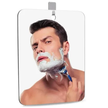 Acryl Spiegel Mit Wand Saug Dusche Spiegel Für Mann Rasieren Frauen Make-Up Tragbare Reise Bad Zubehör