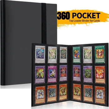 9-Fach 360-Fächer Fotokarten-Sammelmappe Kpop Fotoalben Spielkarten-Sammelbuch Seitlich Ladbare Großraumige