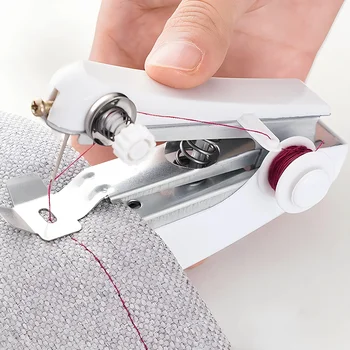 Tragbare Mini-Akku-Stich maschinen manuelle Nähmaschine nützlich für DIY Haushalts kleidung Leder