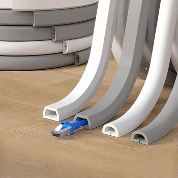 1 x 1/3 m selbstklebender PVC-Kabelmanagementstreifen, dekorativer Drahtschutzstreifen, geeignet zum Abdecken