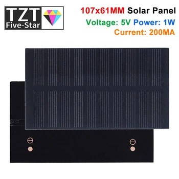 Intelligente Elektronik, Solarpanel, 1 W, 5 V, elektronisches DIY-kleines Solarpanel für Handy-Ladegerät
