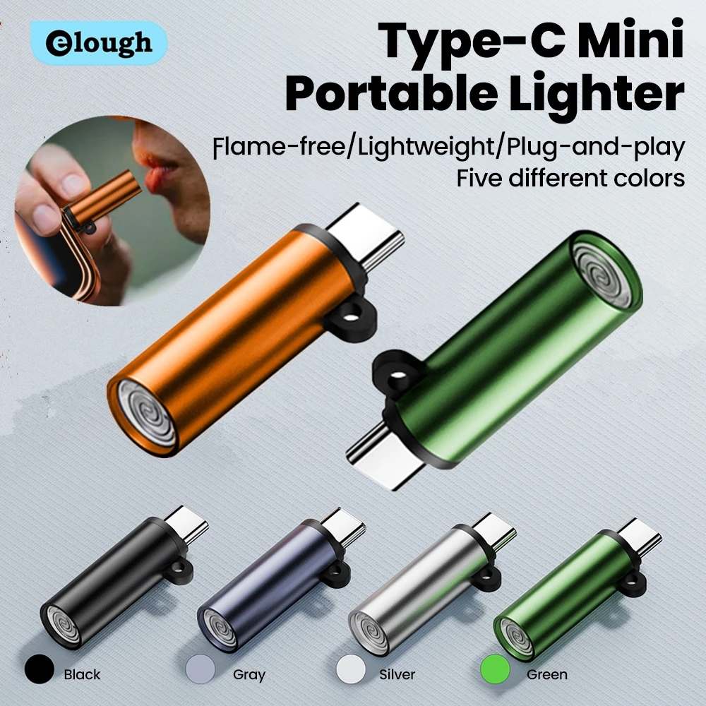 Typ C Mini-Zigarettenanzünder Blow-to-Ignite Automatische