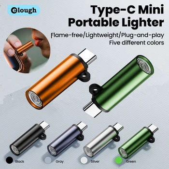 Typ C Mini-Zigarettenanzünder Blow-to-Ignite Automatische Abschaltung Outdoor-Sicherheit USB C Mobiler