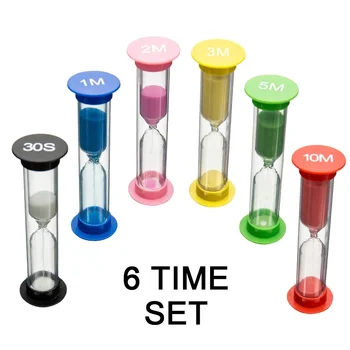 Kunststoff-Sanduhr, Zanduhr, 30 Sekunden, 1 Minute, Uhr, 2 Minuten, Klepsydra-Uhren, Heimdekoration
