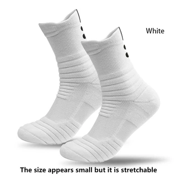 Herren-Sportsocken mit mittlerem Schlauch, Badminton-Laufsocken, Outdoor-Socken, Wollsocken