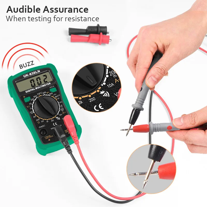 1 Paar Digitalmultimeter-Sonden, weicher Silikondraht – Bild 4