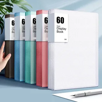 60-seitiger A4-Aufbewahrungsordner - langlebig und modisch mit Clear View-Panels - Morandi Color Collection