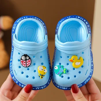 Sommer-Gartenpantoffeln für Kinder, Jungen & Mädchen, Strand-Sandalen, Leichte Atmungsaktive Niedliche