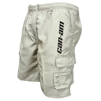 Outdoor-Shorts, Fahrradshorts mit elastischen Gürteln, weite Arbeitsshorts mit mehreren Taschen, schnell