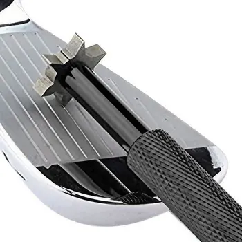 Golf Groove Tool Golf Eisen Keil Club Groove Sander Golf Club Reinigung Werkzeug V U Klinge 3 Farbe Golf