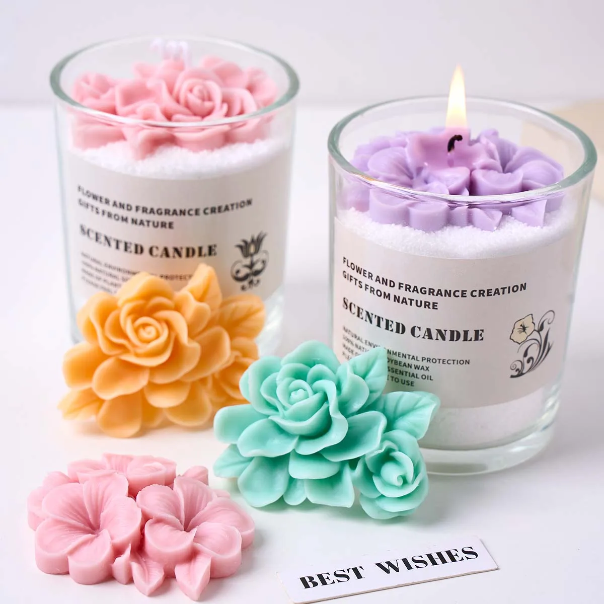 Frangipani Gardenia Blume Silikon Kerzenform DIY handgemachte – Bild 6