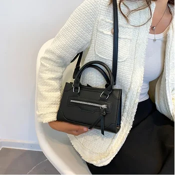 Umhängetasche für Damen, neue Mode, lässig, westlicher Stil, Schulterhandtasche, einfache Textur, Messenger