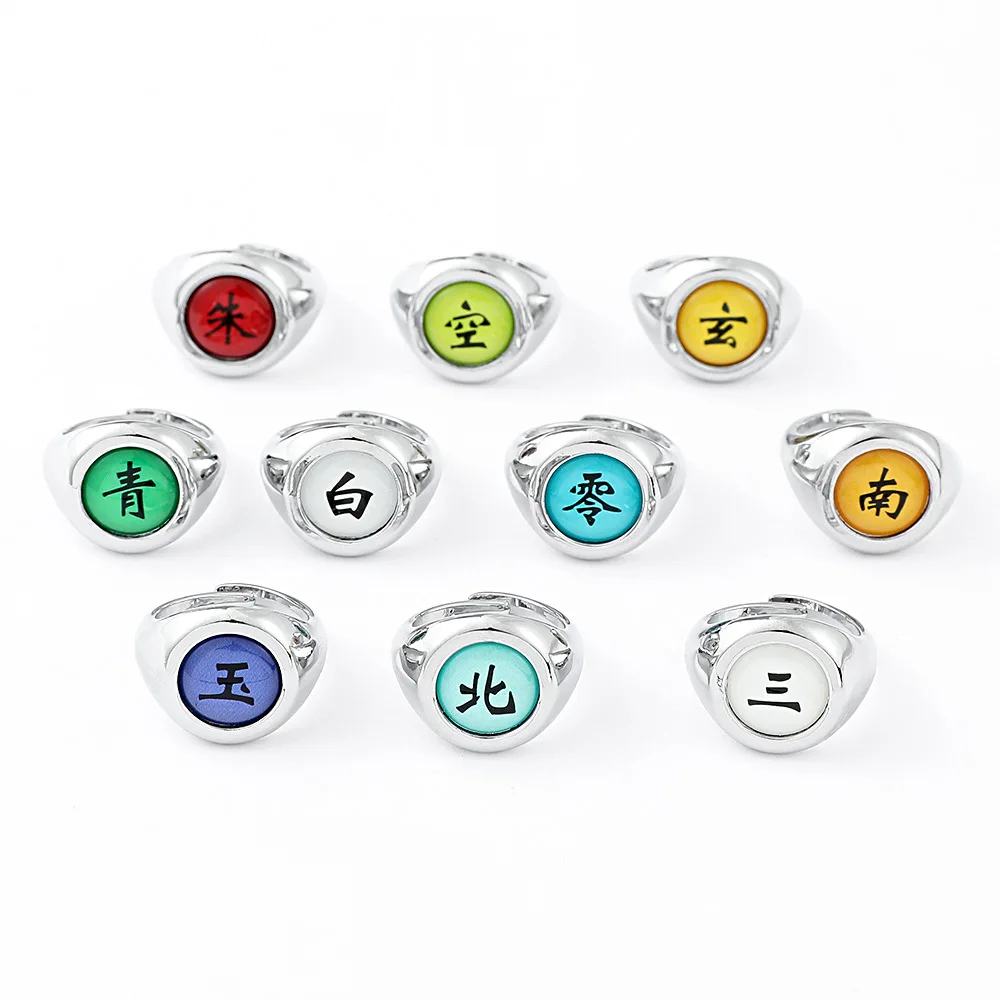 10 Teile/satz Anime Akatsuki Itachi Metall R-ings Cartoon – Bild 3